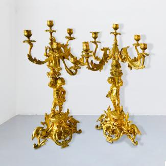 Pair of candelabras from the Napoleon III period