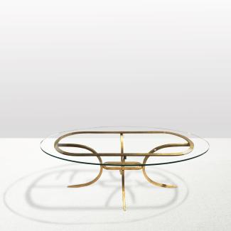 Bronze table by Roger Thibier