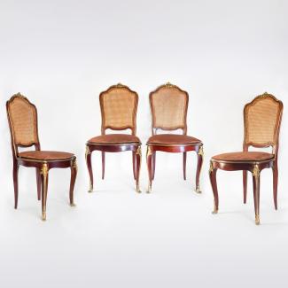 4 Chairs Louis XV style