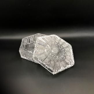 Carved crystal box