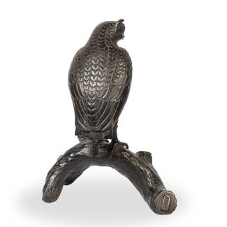 galerie tiago japanese bronze owl