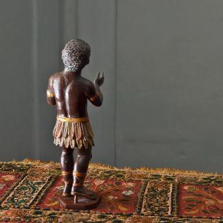 Rare statuette representing a black child, 18th century, back