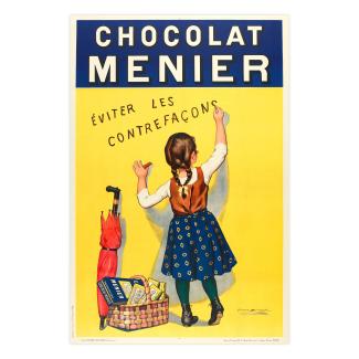 Poster by Firmin Bouisser for Chocolat Menier, 1893