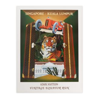 Poster by Razzia for Louis Vuitton, vintage equator run