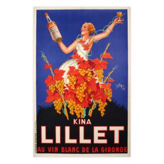 Poster by Robys Robert Wolff for Kina Lille - Au vin blanc de la Gironde