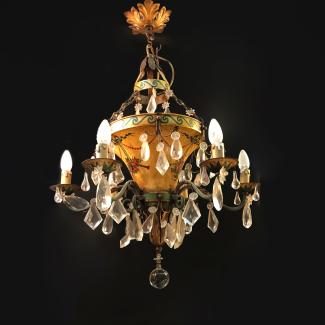 Small chandelier with flowers
