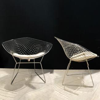 Pair of armchairs by Harry Bertoia