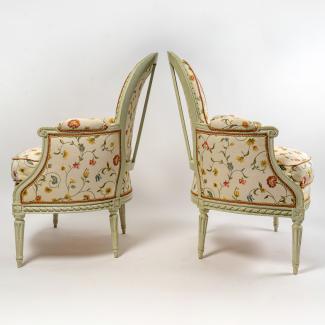 Claude Gorgu armchairs, from the Hôtel de Jarnac