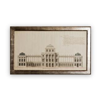 18th Century Architectural Drawing by Dumont