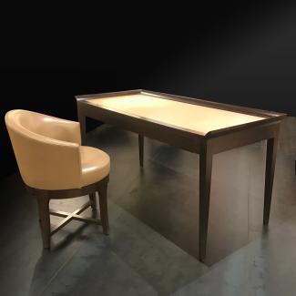 Desk and armchair by Philippe Hurel