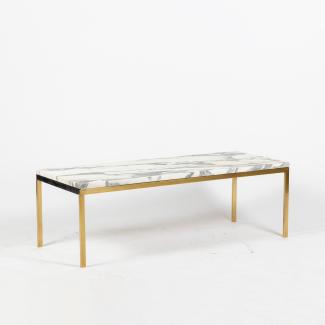 Marble and gilt bronze coffee table, 1970s