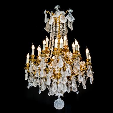 Louis XV style chandelier, Alexandre Vossion, Fleamarket.paris