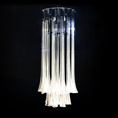 A chandelier by Paolo Venini in Murano glass