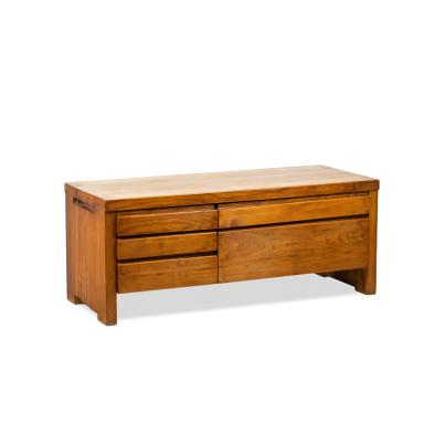 Pierre Chapo, Low cabinet in natural elm, 1976
