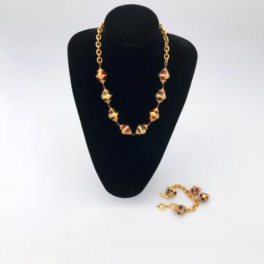 Yves Saint-Laurent necklace and bracelet