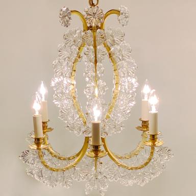 Cage frame chandelier from Maison Baccarat 
