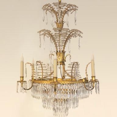 Chandelier from the Maison Baguès, inspired by Scandinavian chandelier