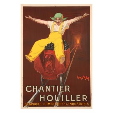 Poster by Jean d'Ylen for Charbons domestiques et industriels