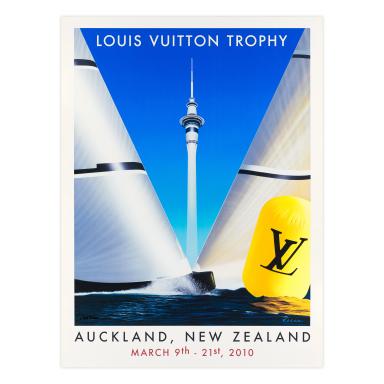 Poster by Razzia for the Louis Vuitton Trophy in Auckland, 2010