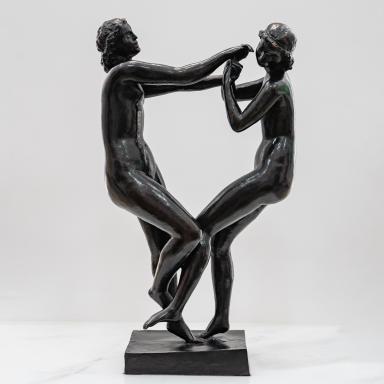 The Dancers by J. Bernard, bronze sculpture 1