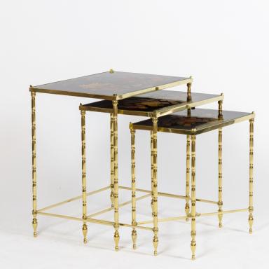 Nesting tables attributed to Maison Baguès, 70's