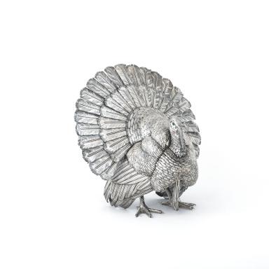 Mario Buccellati 20th Century Italian Silver Turkey, view 1