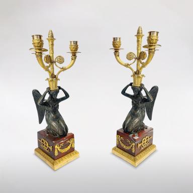 Pair of candelabra of the First Empire period