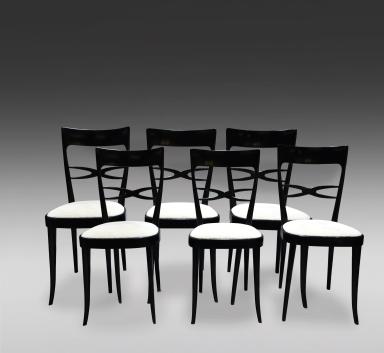 Set of 6 chairs by Ico Parisi from the 60's