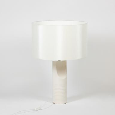 White ceramic "whistle" lamp, 1980's