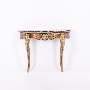 Boulle style console with gilt bronze, circa 1880