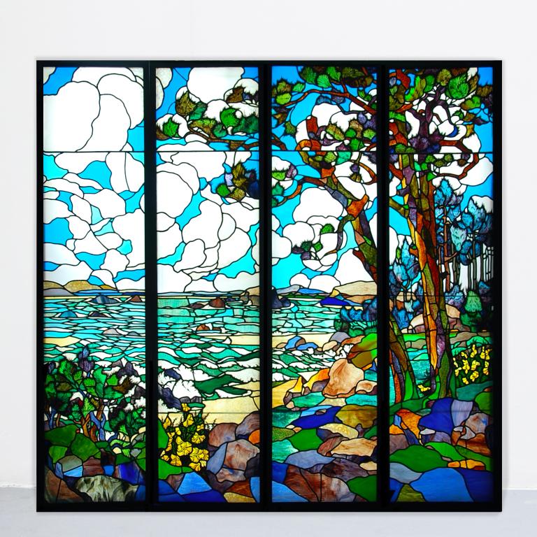 Stained Glass Stained Glass Bord De Mer Henri Rapin