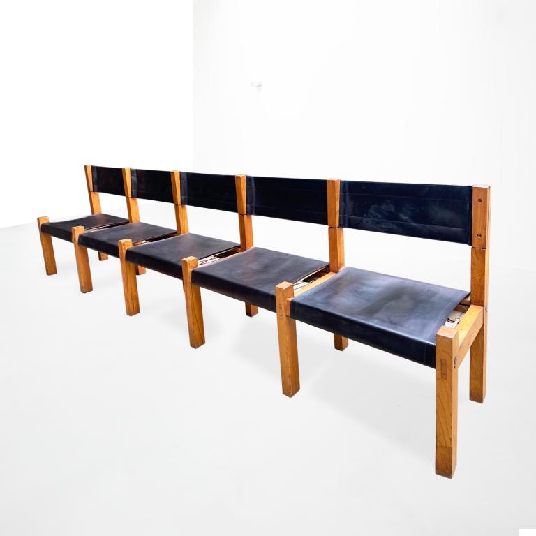 Bench seat by Pierre Chapo pour Charlotte Perriand