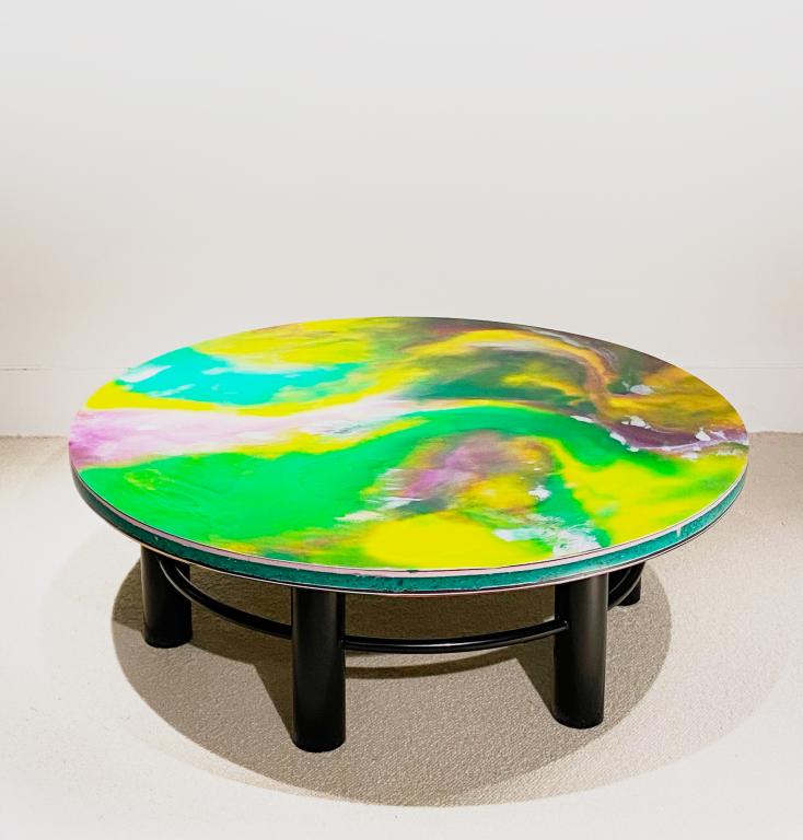 Resin Coffee Table by Pierre Giraudon