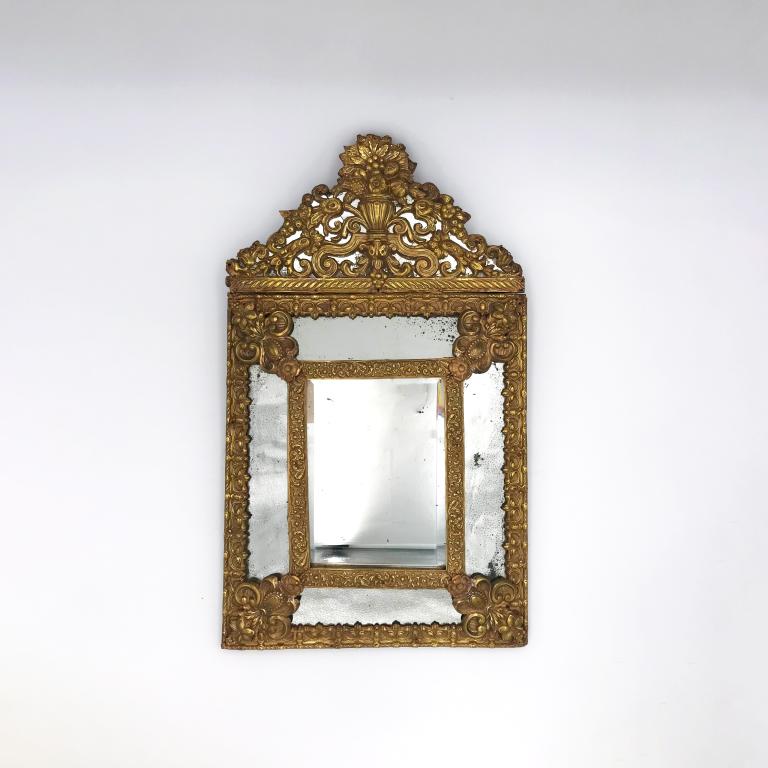 Mercury mirror with gold frame