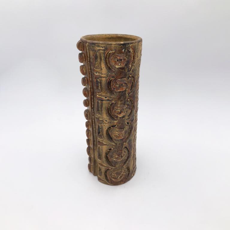 Glazed ceramic vase by Huguette Bessone with Flea Market Paris