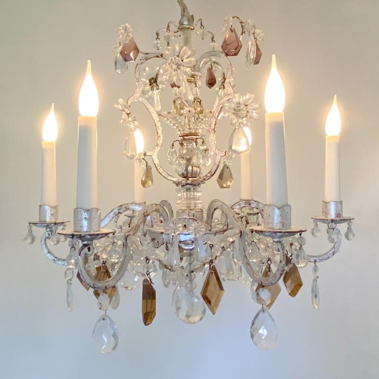 Silver chandelier from the Maison Baguès with Flea Market Paris