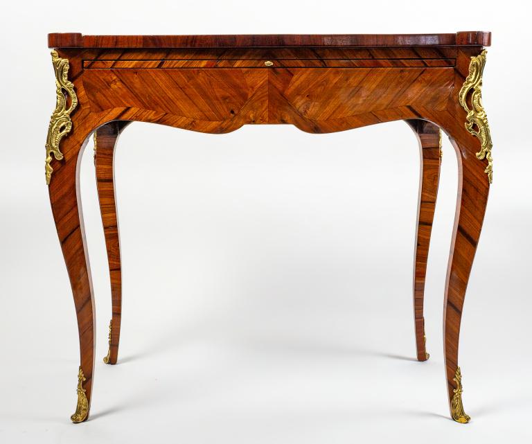 Louis XV style Rosewood veneer writing table