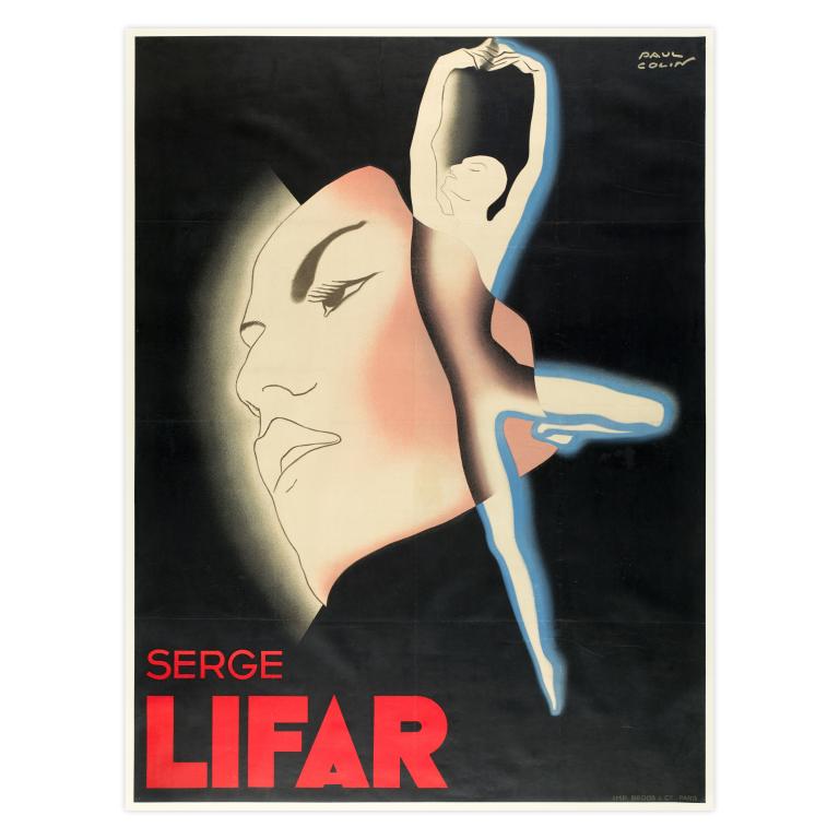 Poster of Serge Lifar by Paul Colin