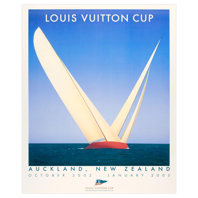 Poster by Razzia for the Louis Vuitton cup, New Zealand