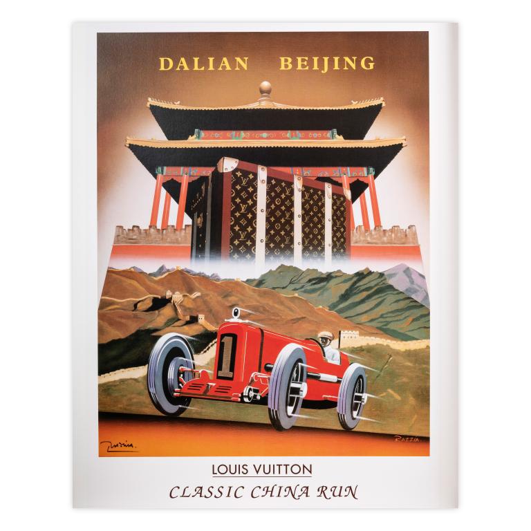 Poster by Razzia for Louis Vuitton Classic China run