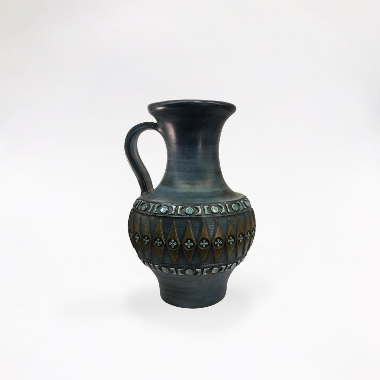 Grey-green ceramic vase by Jean Lespinasse