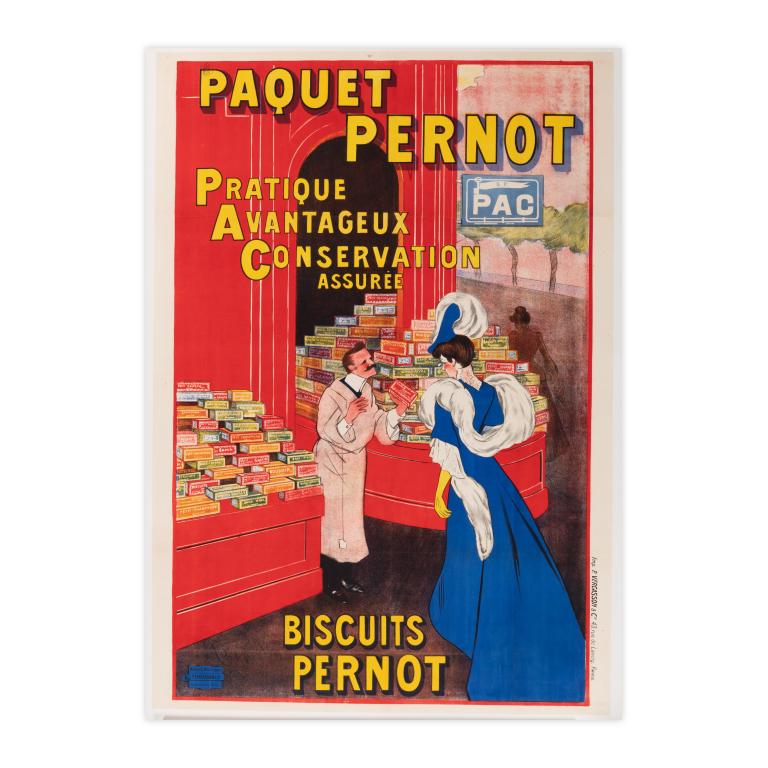 Poster by Alexandre Cappiello for Biscuits Pernot