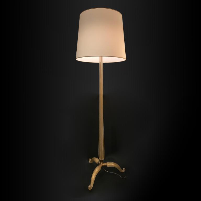 Floor lamp in Murano glass by Barovier and Toso, 40's