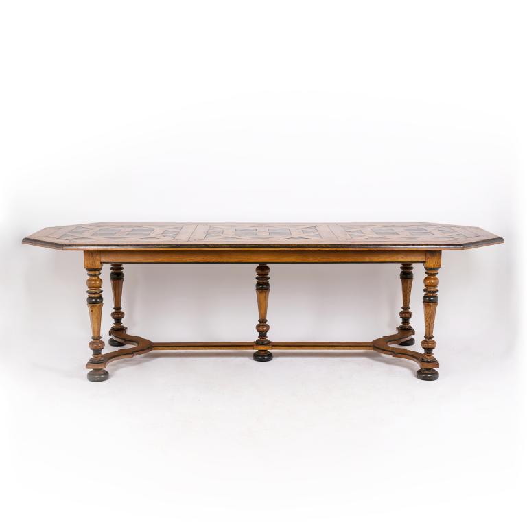 Dining room table in the Louis XIV style, circa 1900