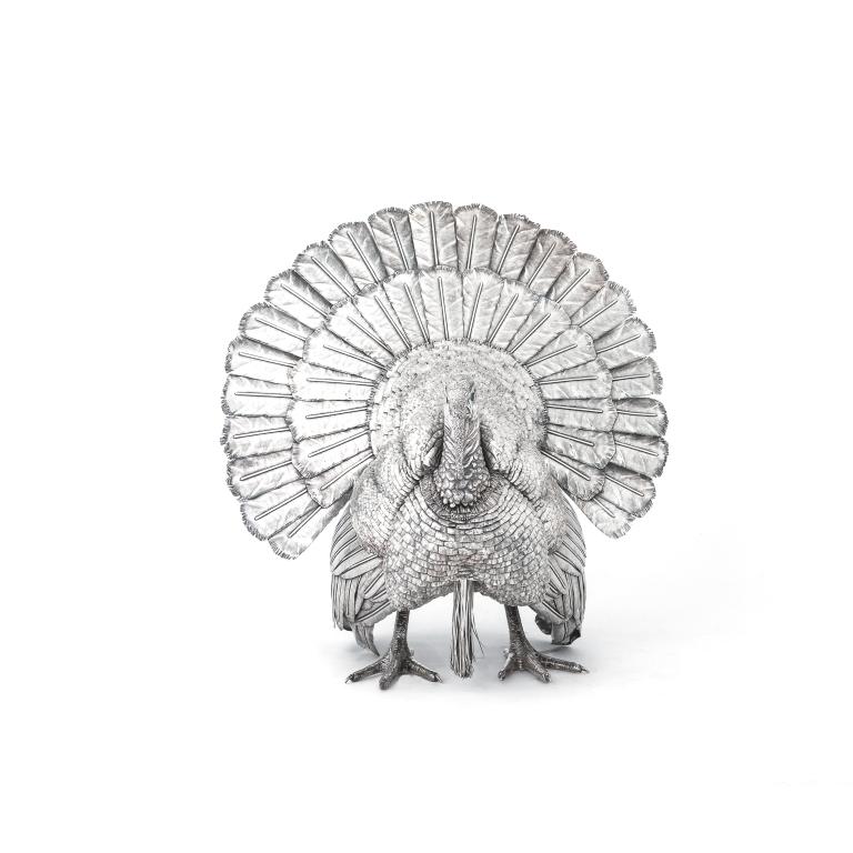 Mario Buccellati 20th Century Italian Silver Turkey, view 2