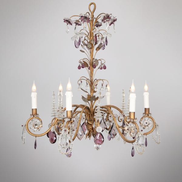 Iron chandelier, Maison Baguès