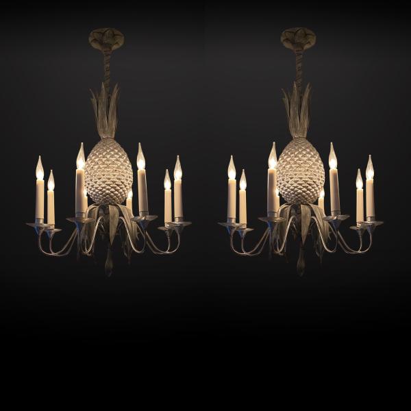 Pair of chandeliers model Pineapple