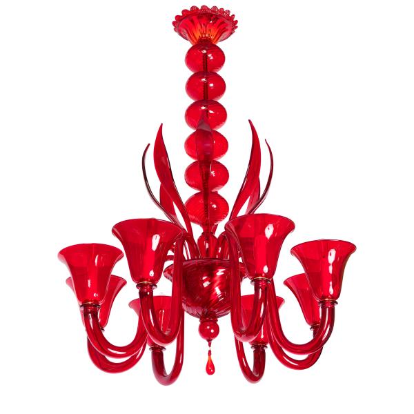 Murano "Chalices" Chandelier by Cesare Toso