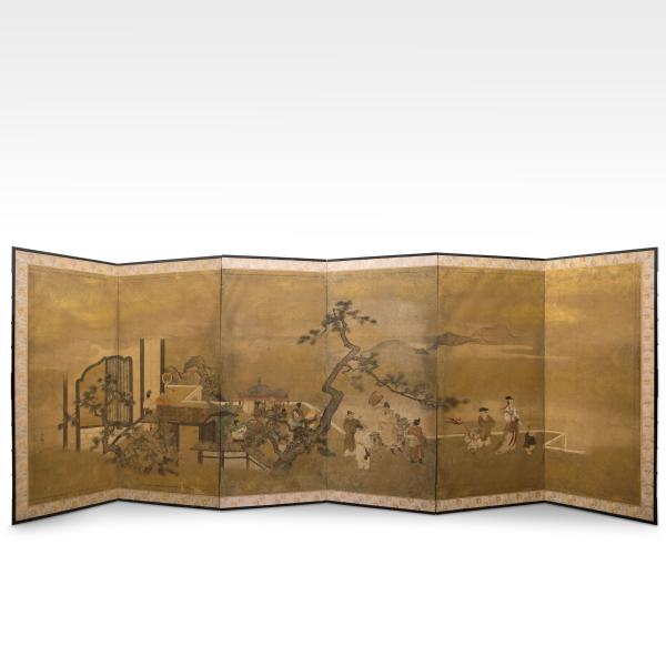 galerie tiago Japanese screen six panels 