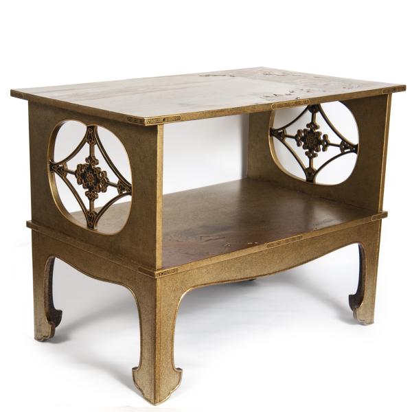 galerie tiago Japanese gold lacquered table